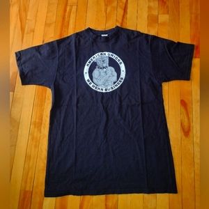 American Unions "WE MEAN BUSINESS" T-SHIRT Sz XL Mens. Black. By Union Line UFCW
